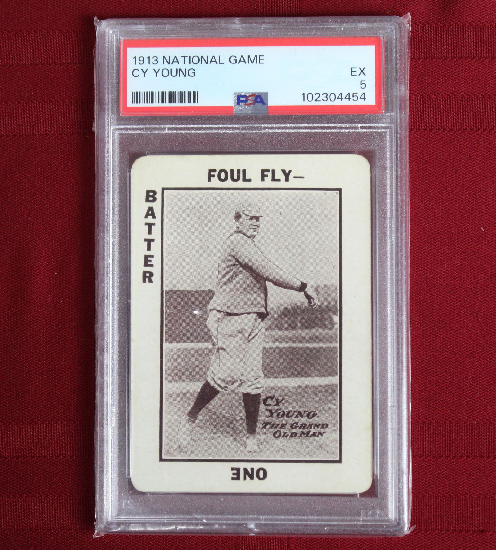 1913 National Game Cy Young HOF WG5 Baseball Card PSA 5 (1 of 4)