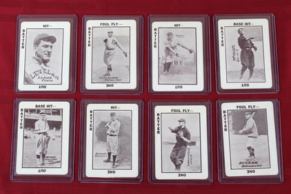 8-1913 National Game Cards Lajoie, Alexander, Tinker, Chance, Evers, Dahlen, Hoblitzell, Rucker