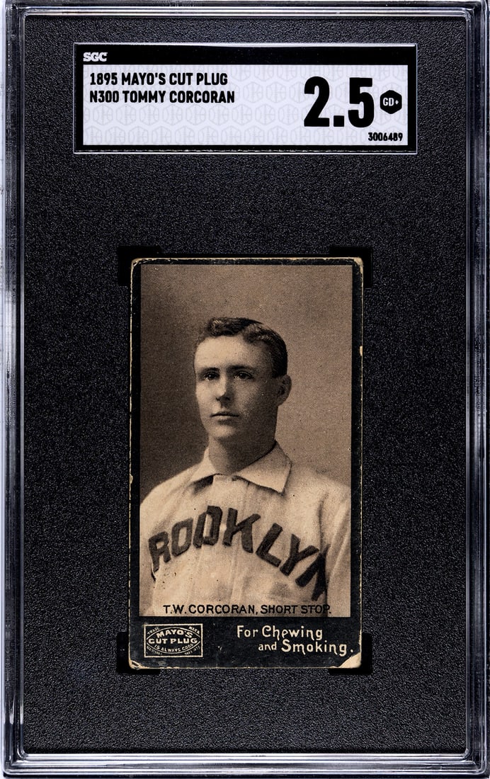 1895 Tommy Corcoran N300 Mayo's Cut Plug Card SGC 2.5 (1 of 2)