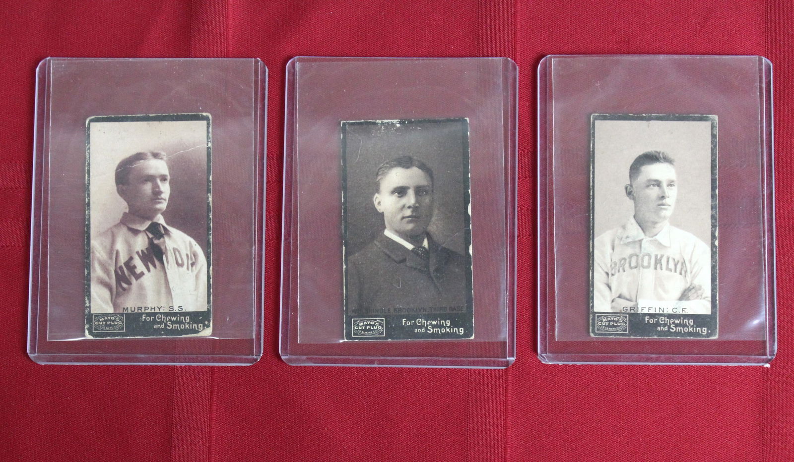3-1895 Bill Shindle, Mike Griffin, Yale Murphy N300 Mayo's Cut Plug Cards (1 of 7)