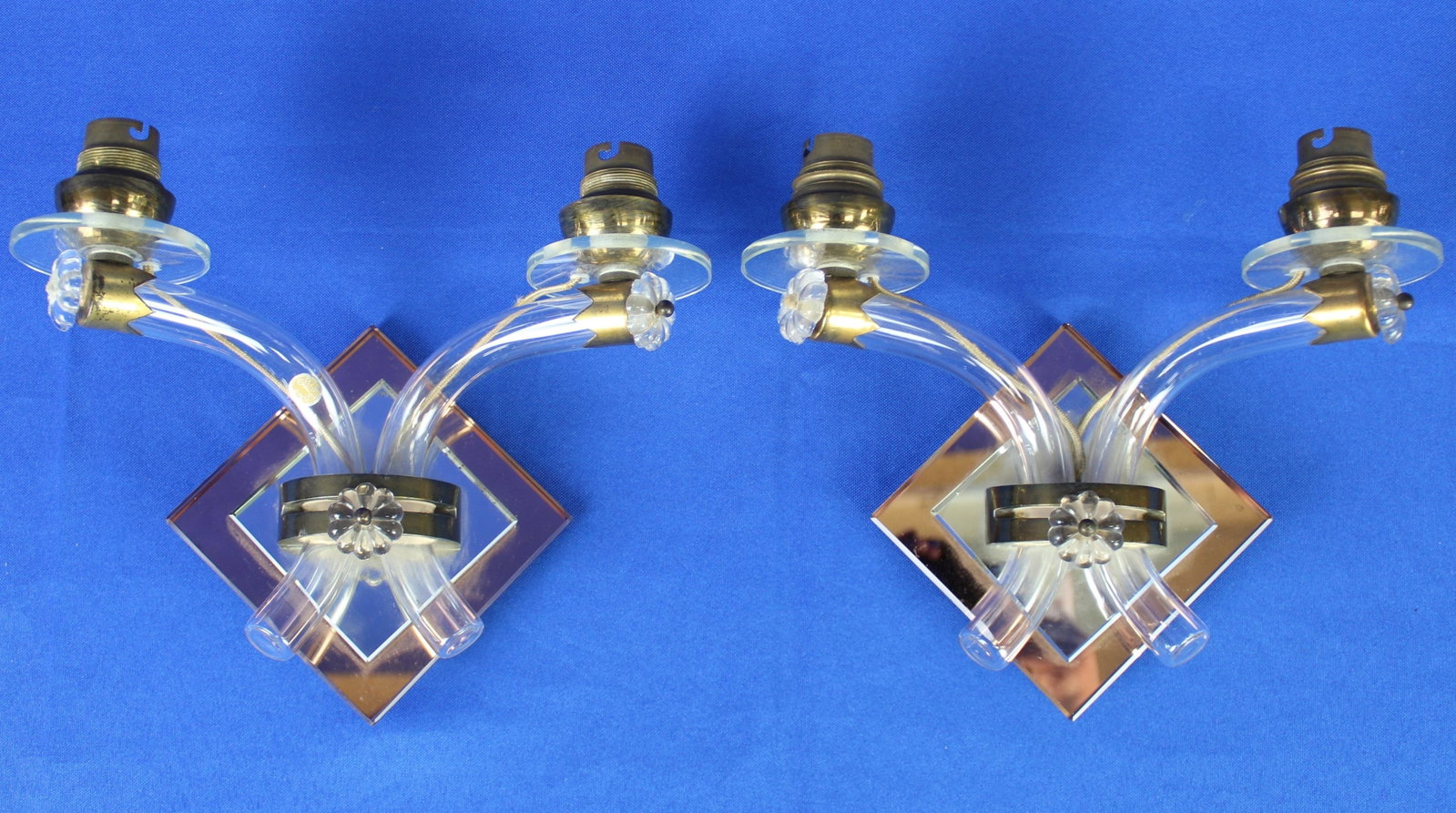 Pair of Crystal Light Wall Sconces (1 of 7)