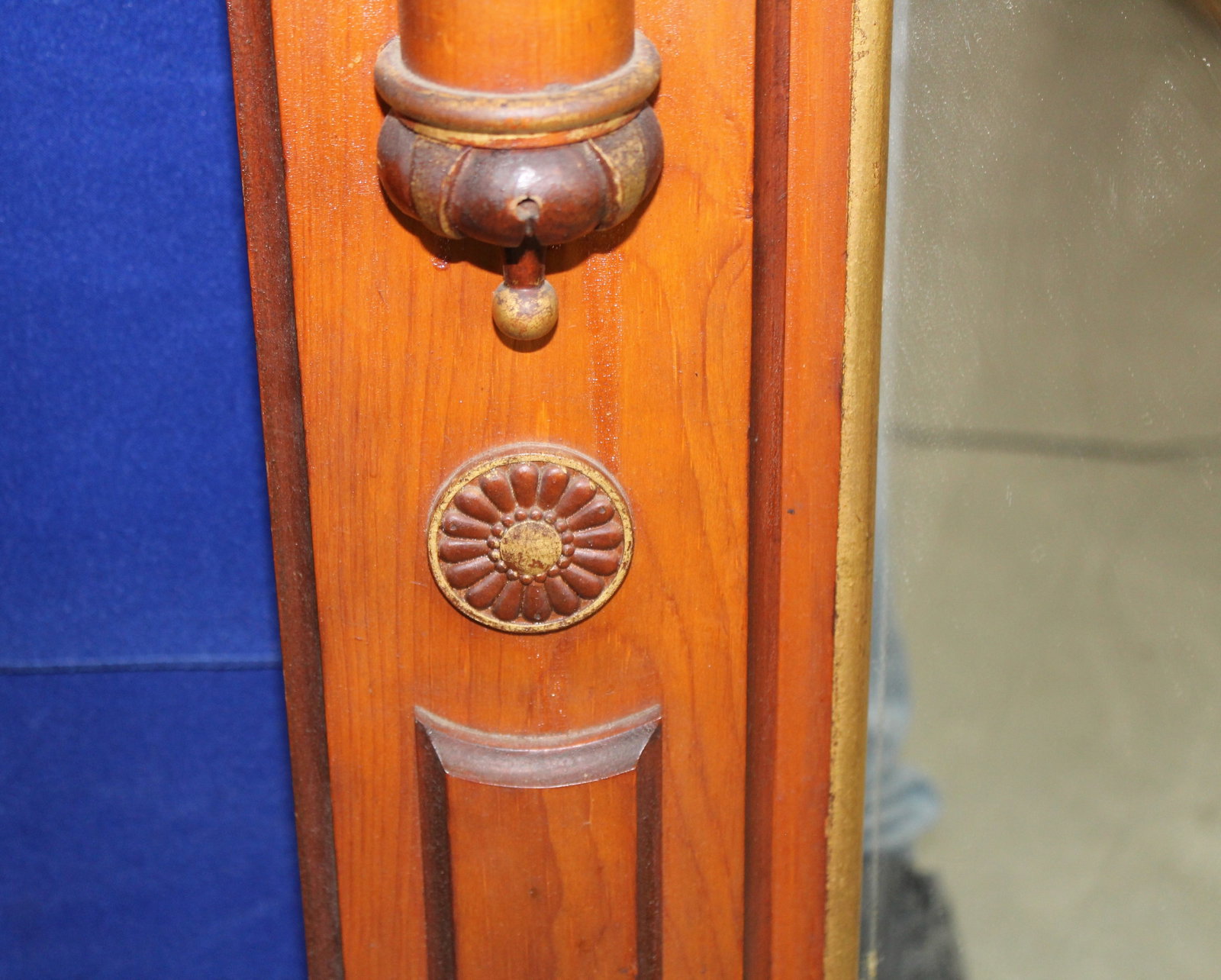 Pair of Large Renaissance Revival Carved Wood Mirrors - 7