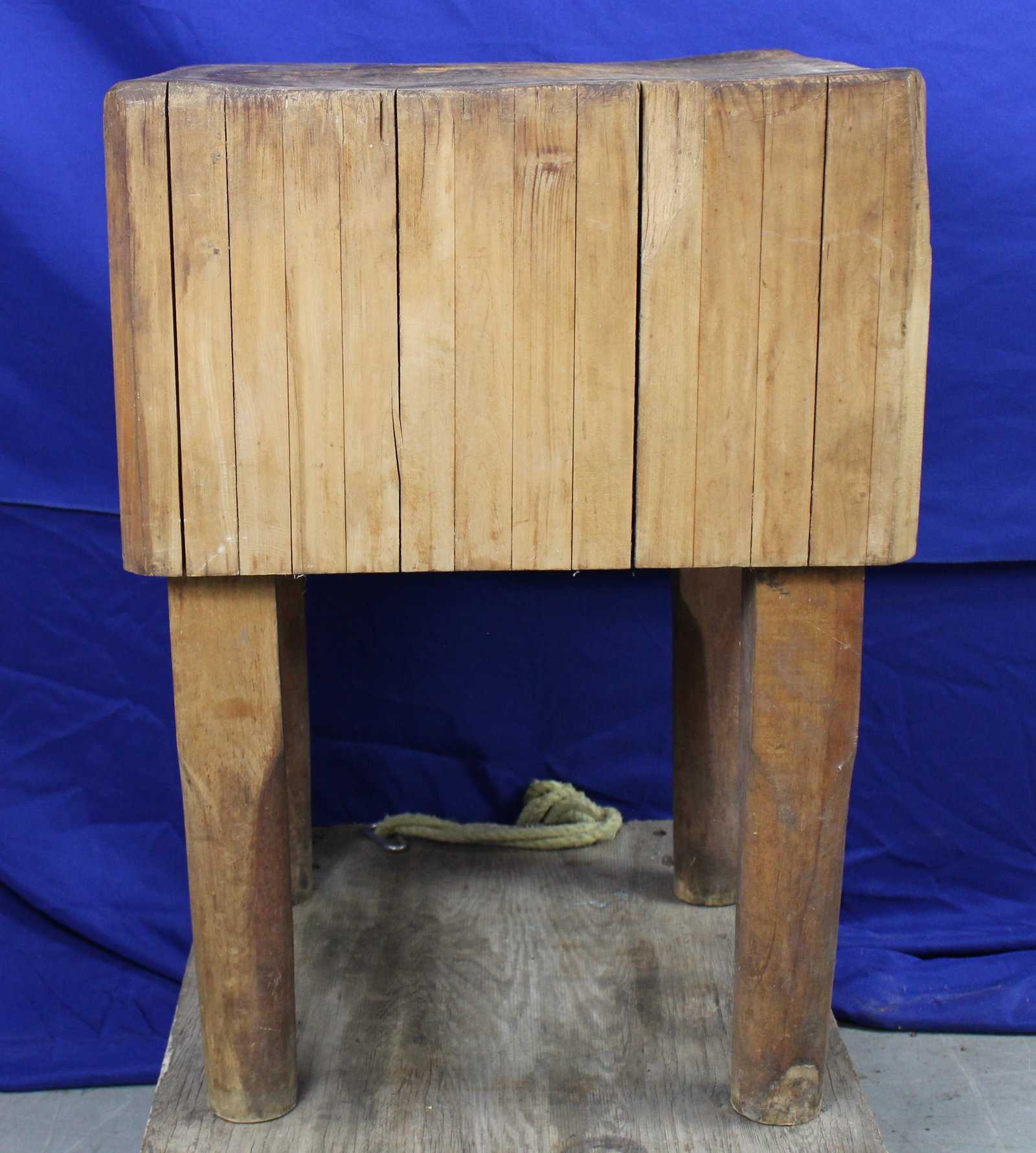 Square Butcher Block Table - 5
