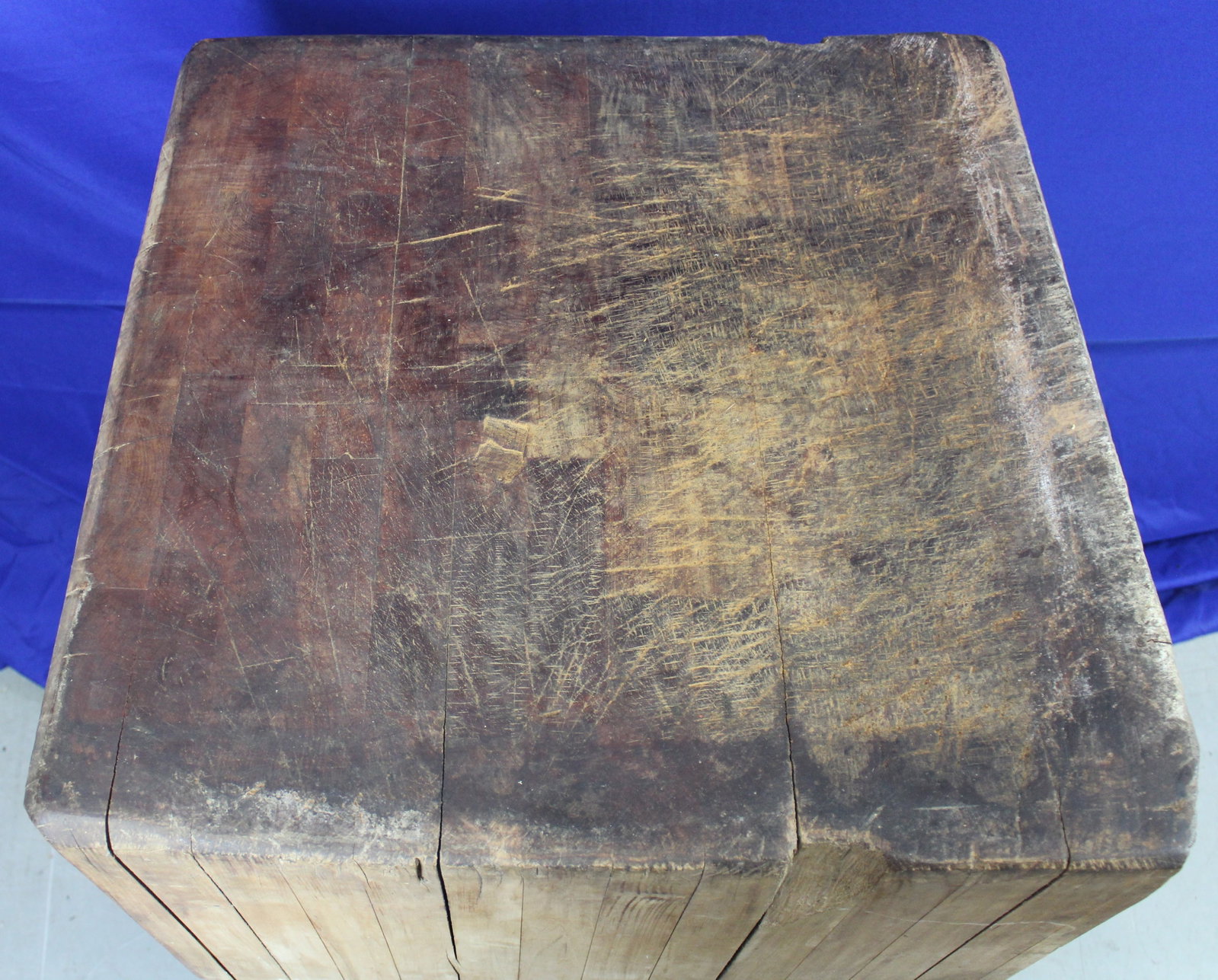 Square Butcher Block Table - 6