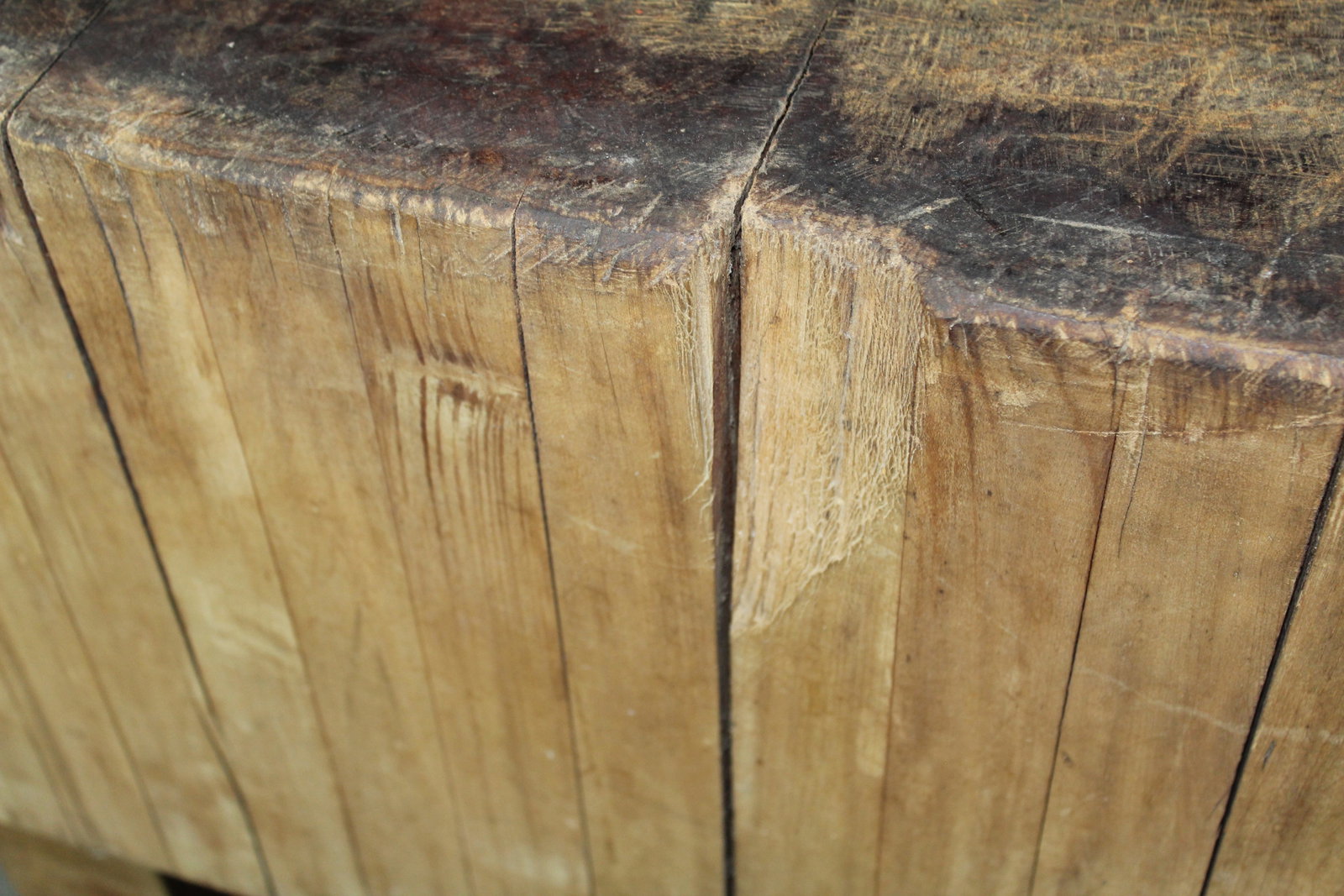 Square Butcher Block Table - 7
