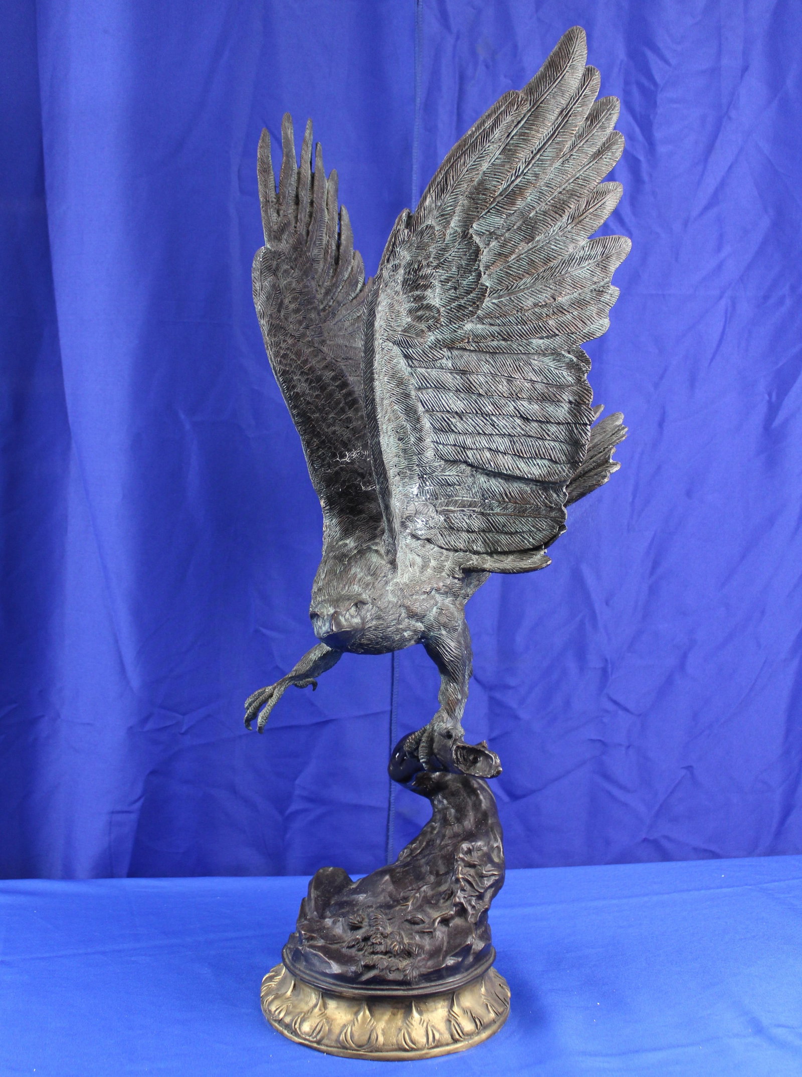 Maitland Smith Bronze Eagle Sculpture (1 of 10)