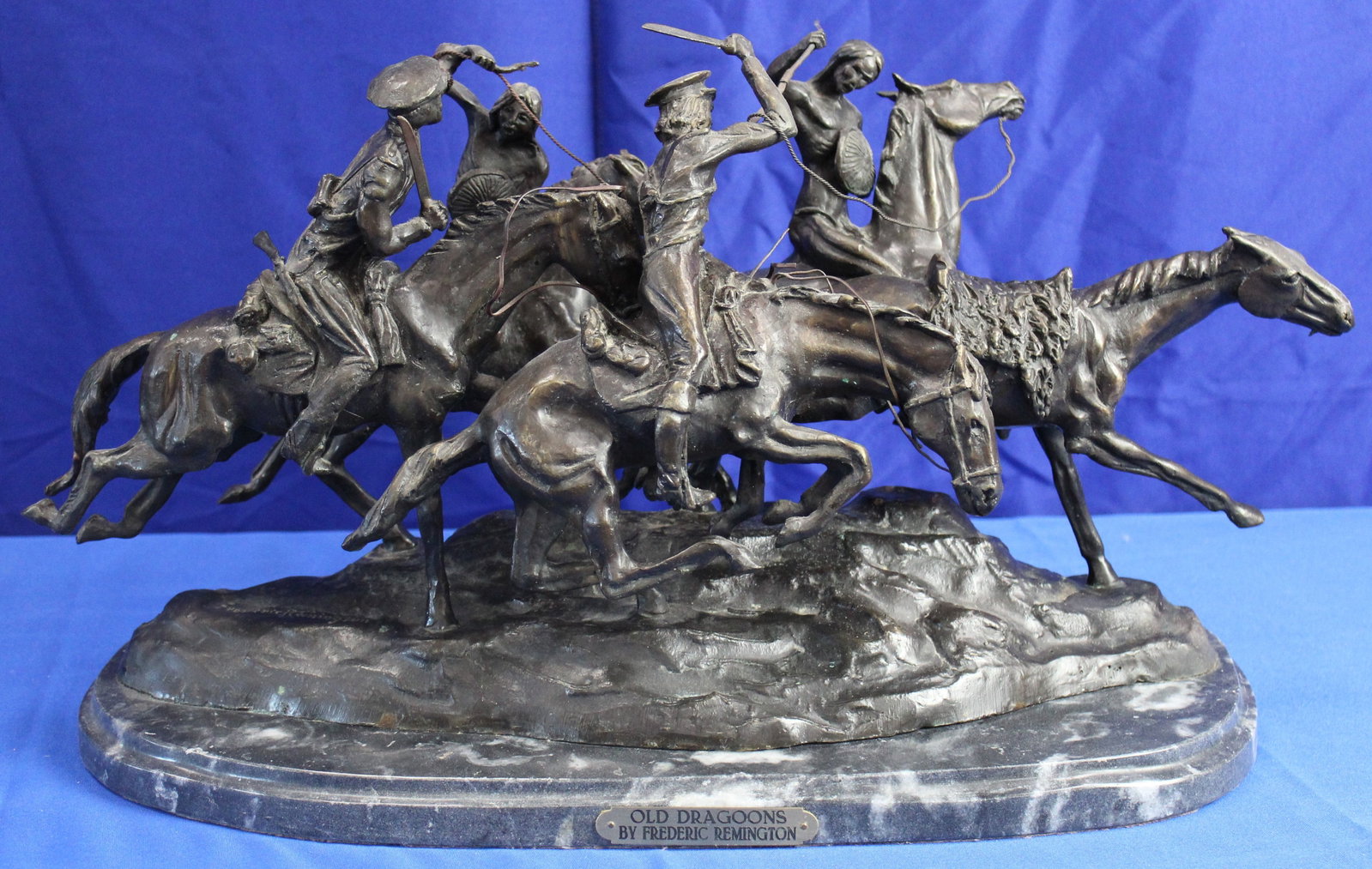 After Frederic Remington Old Dragoons Statue (1 of 9)