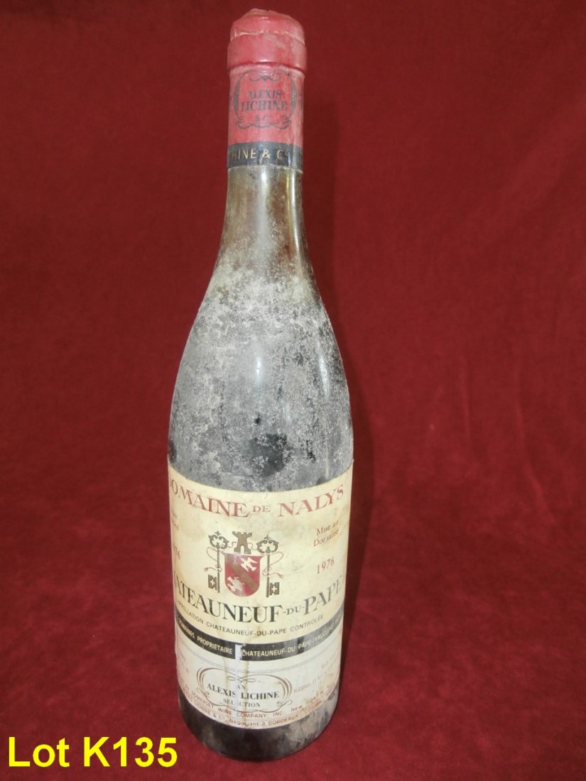 1976 Chateauneuf Du Pape - Domaine De Nalys: 1976 Chateauneuf Du Pape - Domaine De Nalys - "1" bottle.