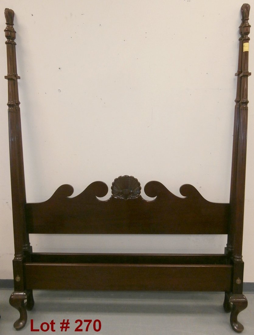 Kittinger 4 Poster Queen Bed in Mahogany: Kittinger 4 Poster Queen Bed in Mahogany 62" X 80"