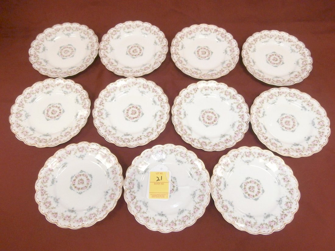 Theodore Haviland Limoges 6 1/2" Plates Set of 11: Theodore Haviland Limoges 6 1/2" Plates Set of 11 All Good Condition