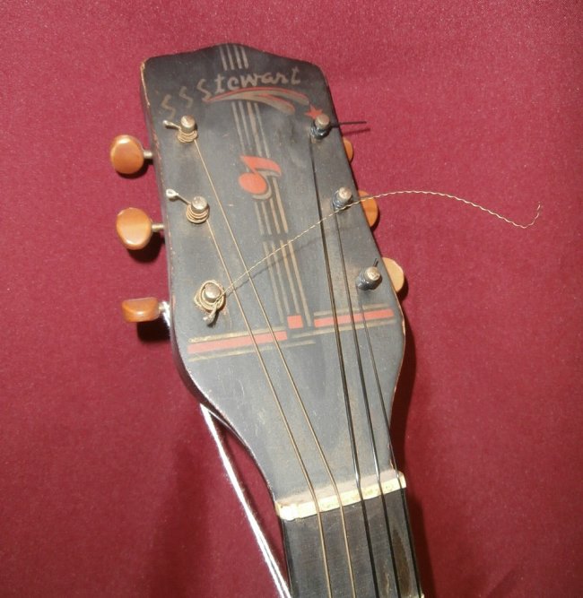 Vintage SS Stewart Guitar 6 String Lot 29