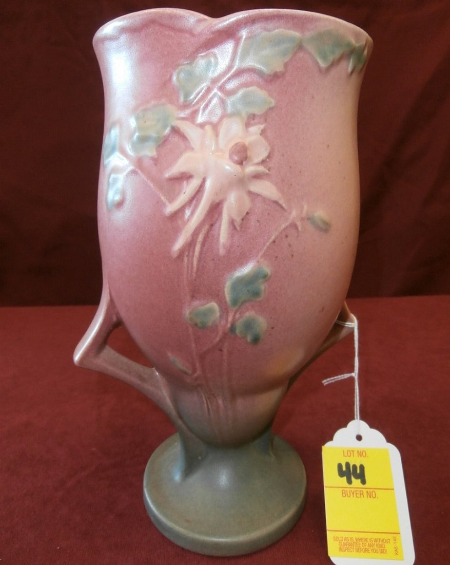Roseville Columbine Pink Vase 229