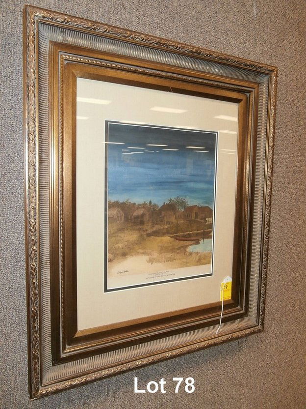 Stephen Maxfield Parrish Original Painting: Stephen Maxfield Parrish 1846-1938 Original Mixed Media Painting 10 1/2"x 13 1/2" The newer frame 23"x 27"