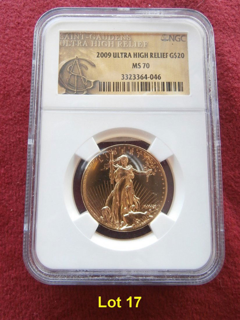 2009 $20 Gold NGC MS 70 Ultra High Relief (1 of 2)