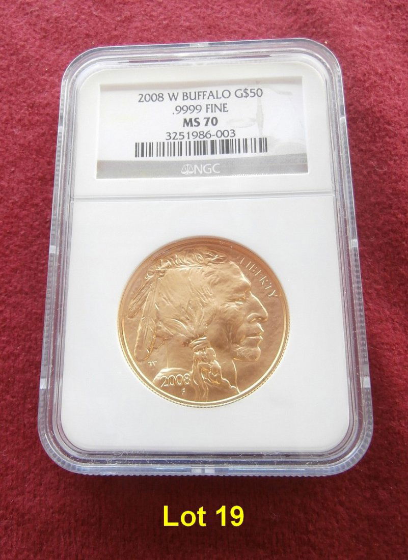 2008 W $50 Buffalo Gold NGC MS 70 (1 of 2)