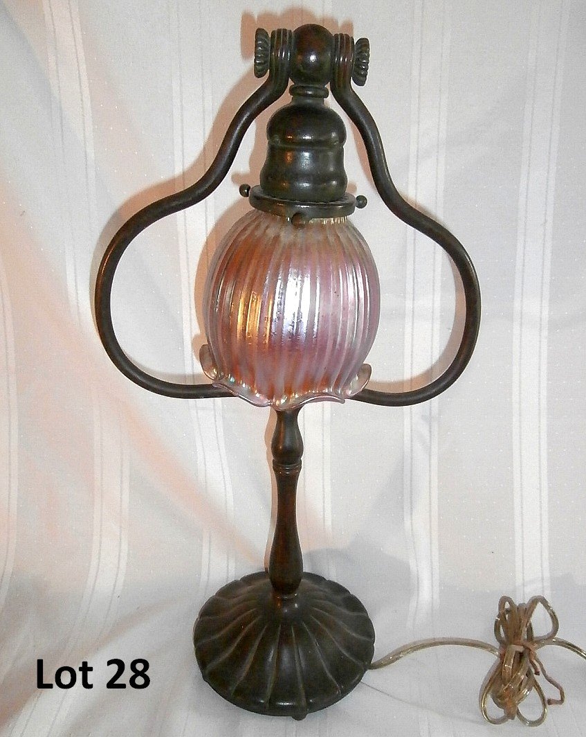 Tiffany Studios Student Lamp Original Shade (1 of 7)