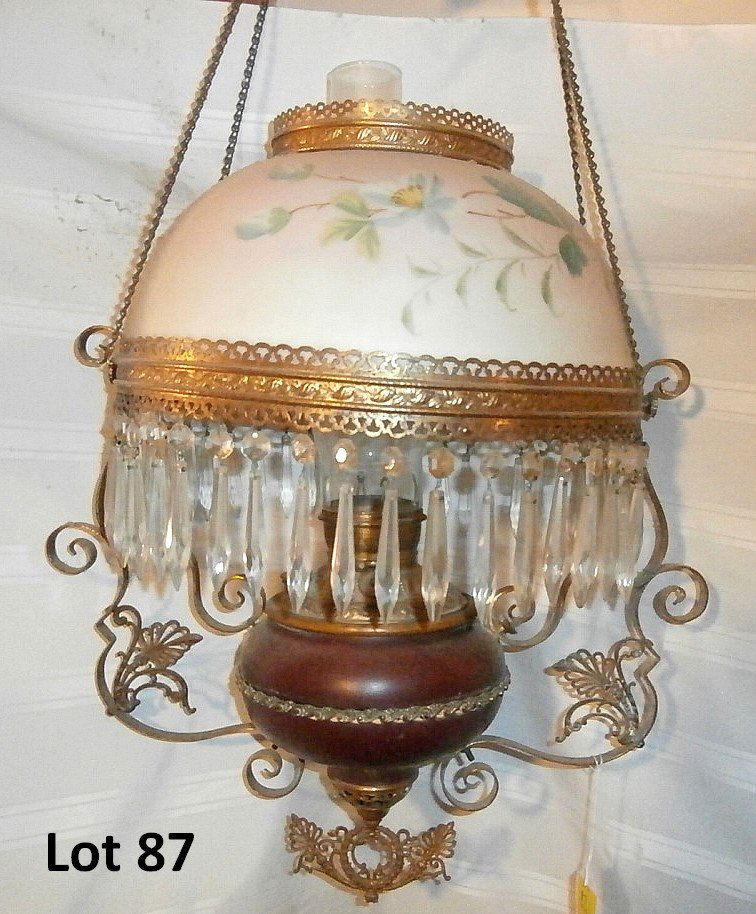 14" B&H Mechanical Pull Down Victorian Lamp (1 of 5)