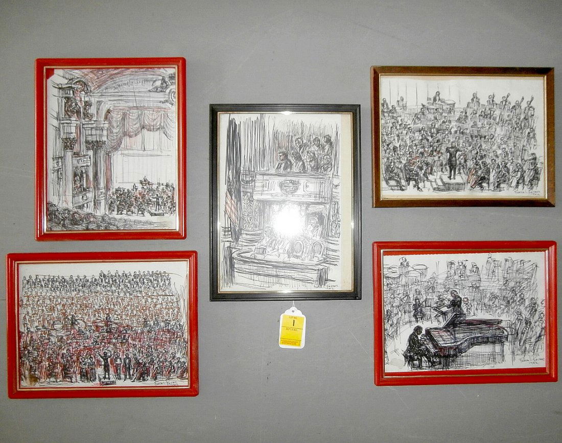 Freda L Reiter 1982 5 pcs Symphony on Paper (1 of 8)