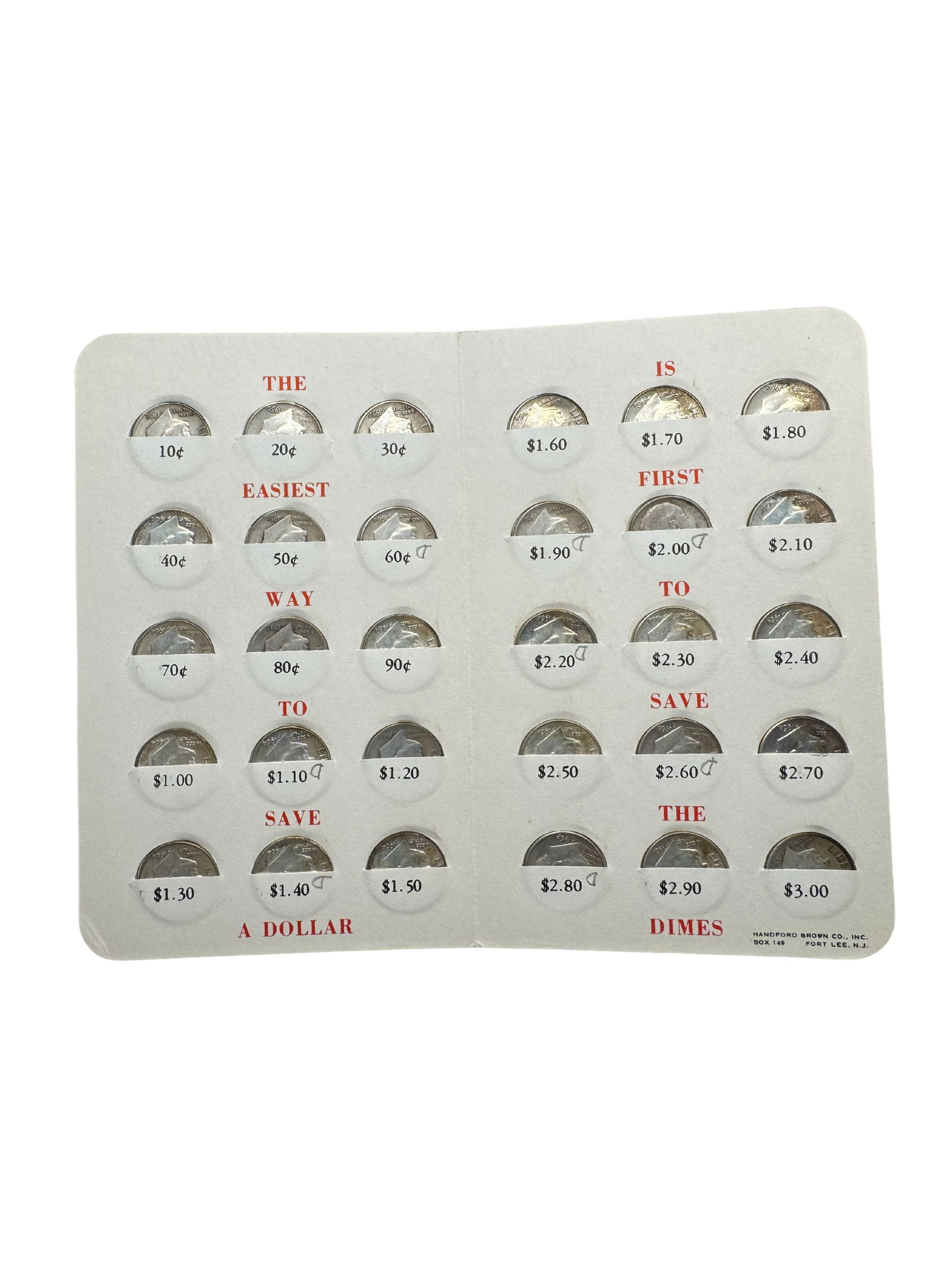 Roosevelt Dime Book of 30 90% Silver Dimes (1 of 1)