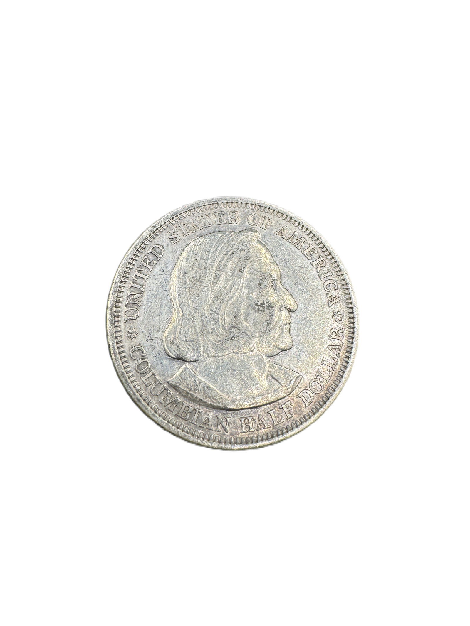 1892 50c Columbian Exposition Commemorative Silver Half Dollar (1 of 2)