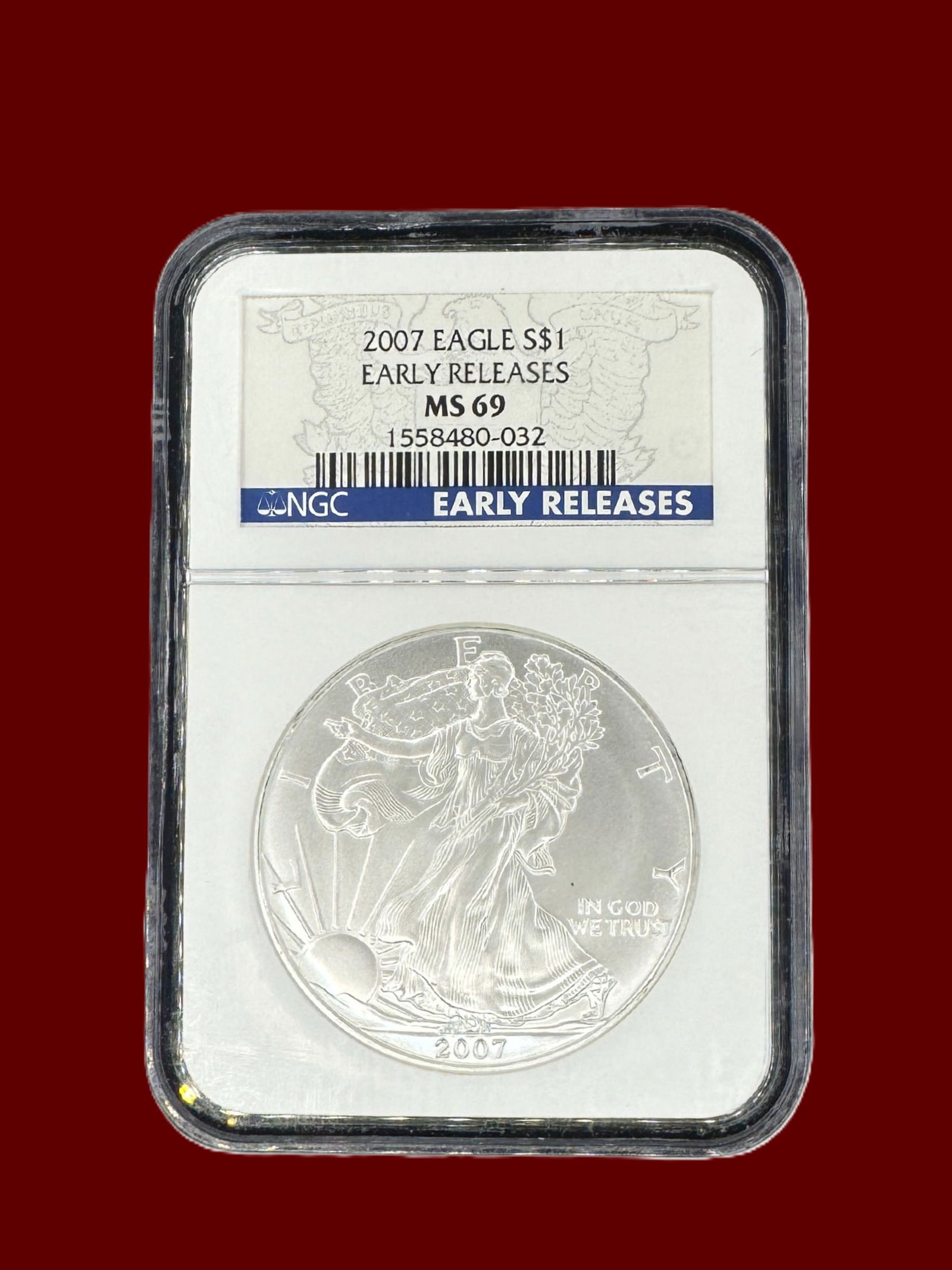 NGC MS69 2007 Silver Eagle Early Releases (1 of 2)