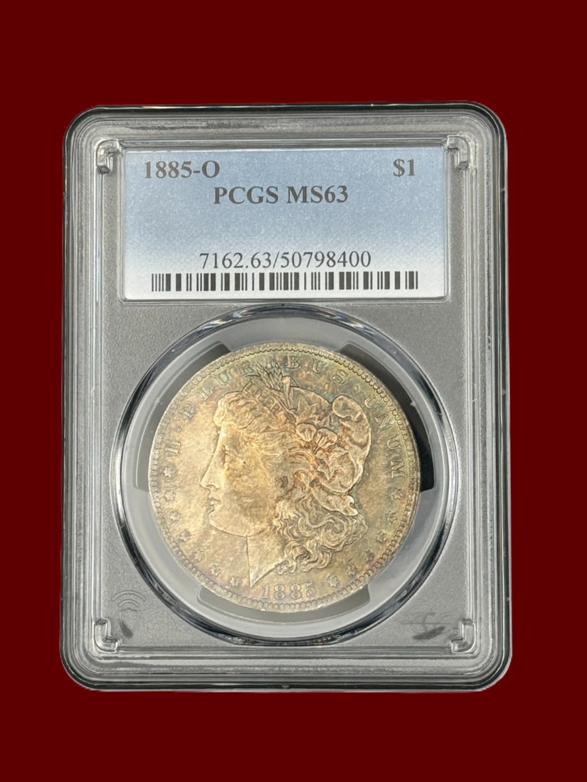PCGS MS63 1885 O Morgan Silver Dollar (1 of 2)