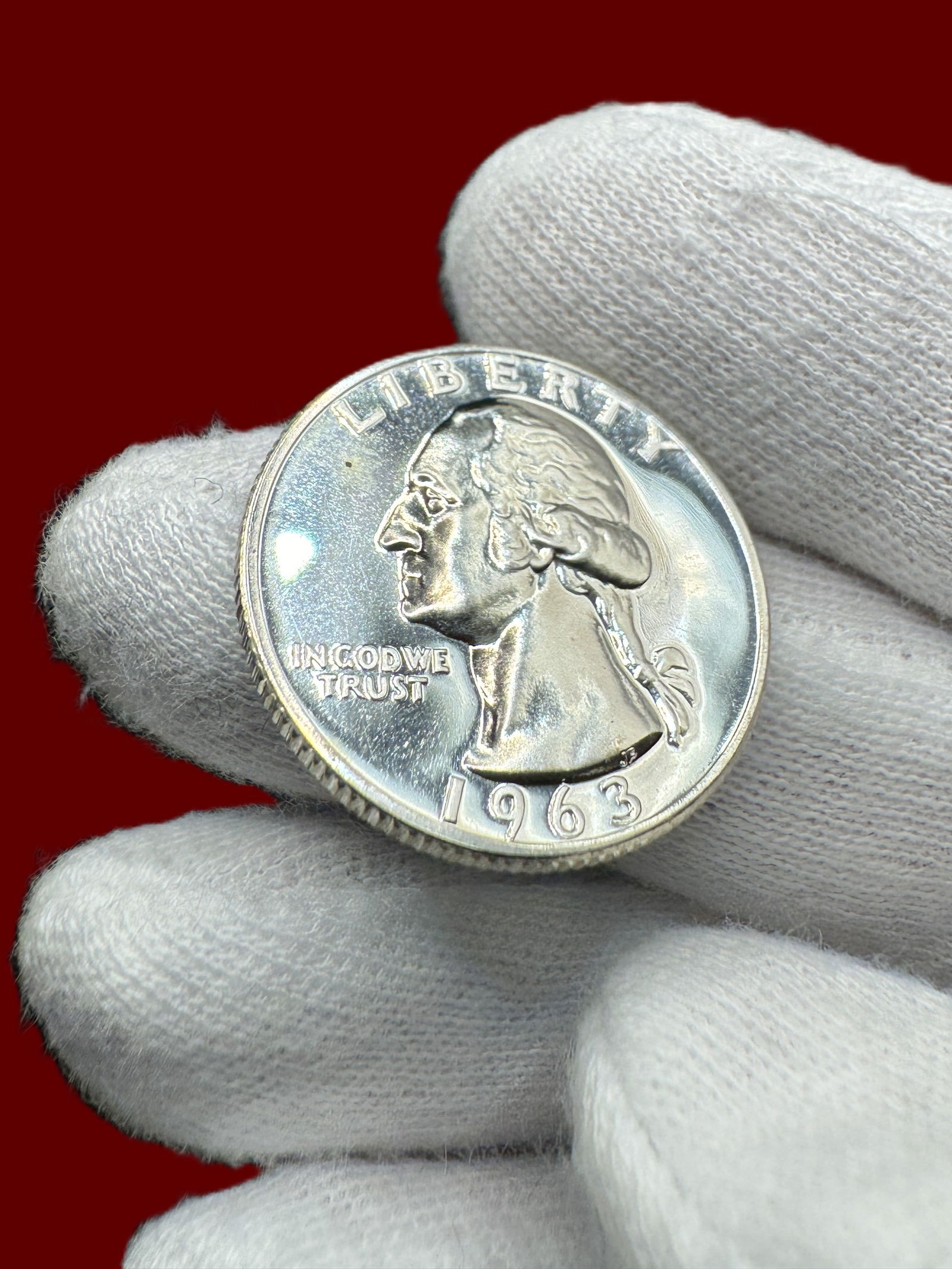 1963 25c Washington Silver Quarter Proof Like (1 of 3)