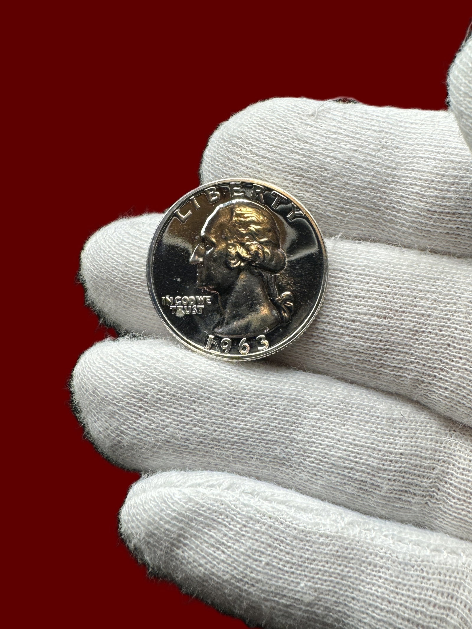 1963 25c Washington Silver Quarter Proof Like (1 of 3)