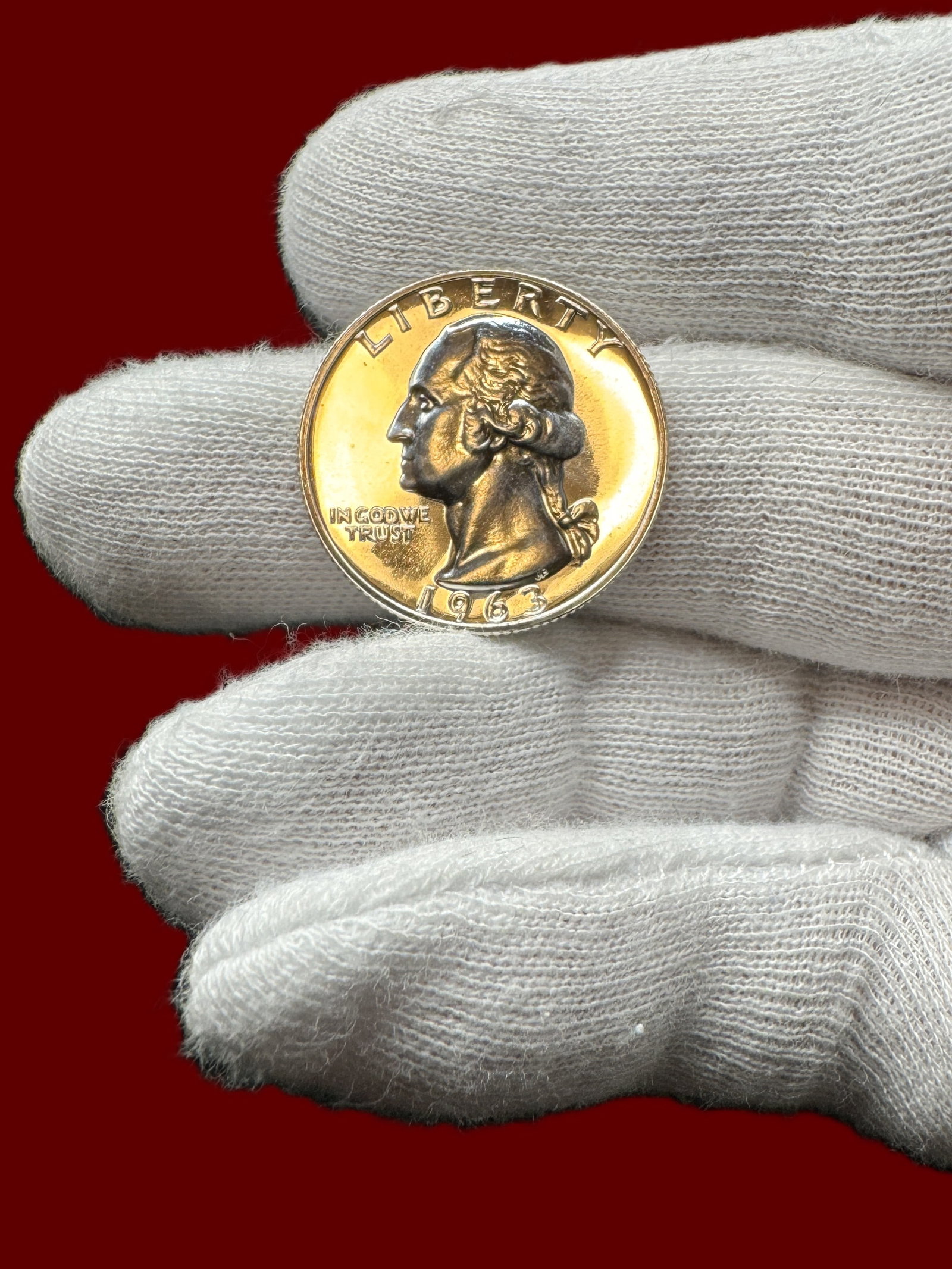 1963 25c Washington Silver Quarter Proof Like (1 of 3)