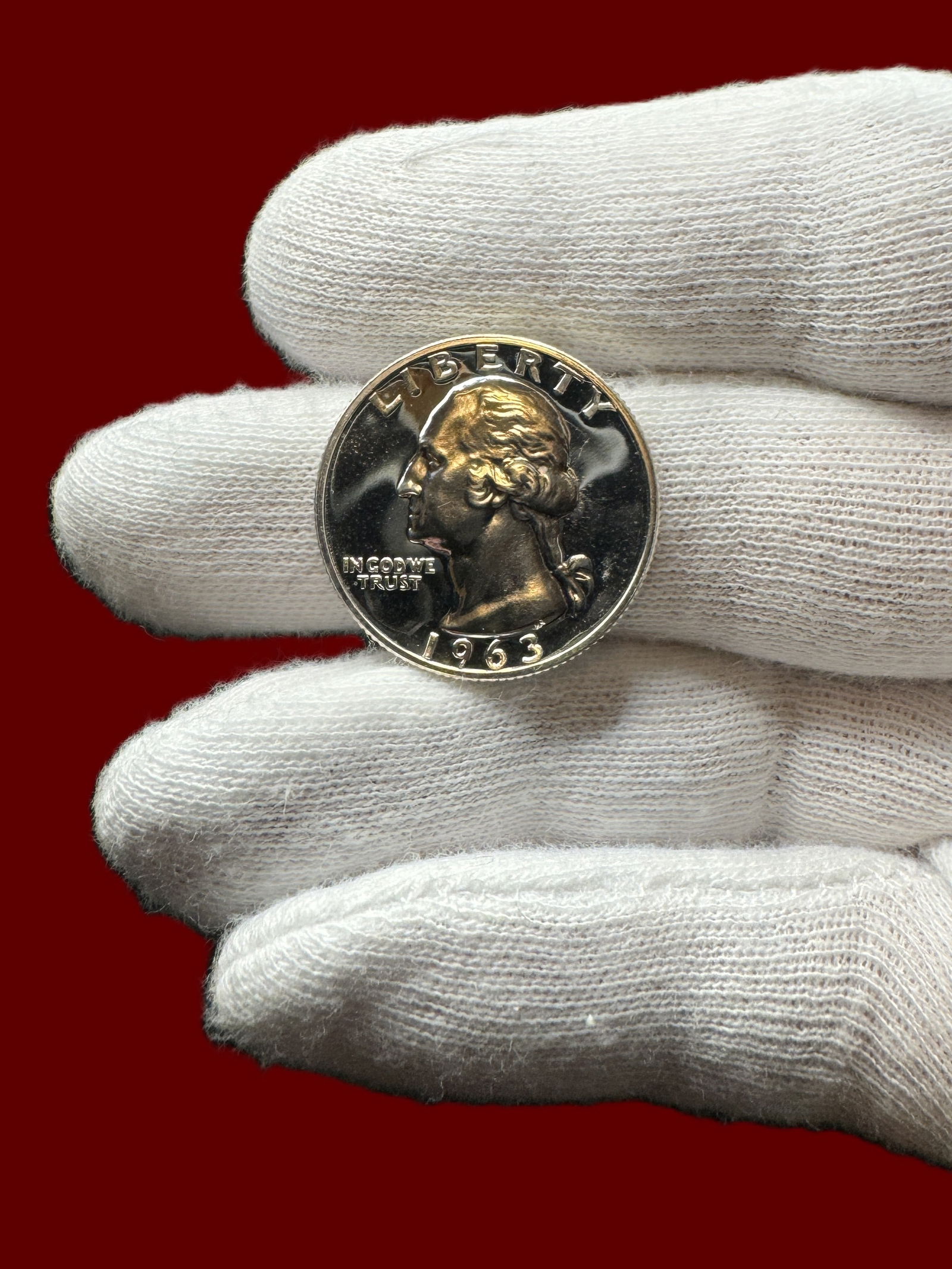 1963 25c Washington Silver Quarter Proof Like (1 of 4)