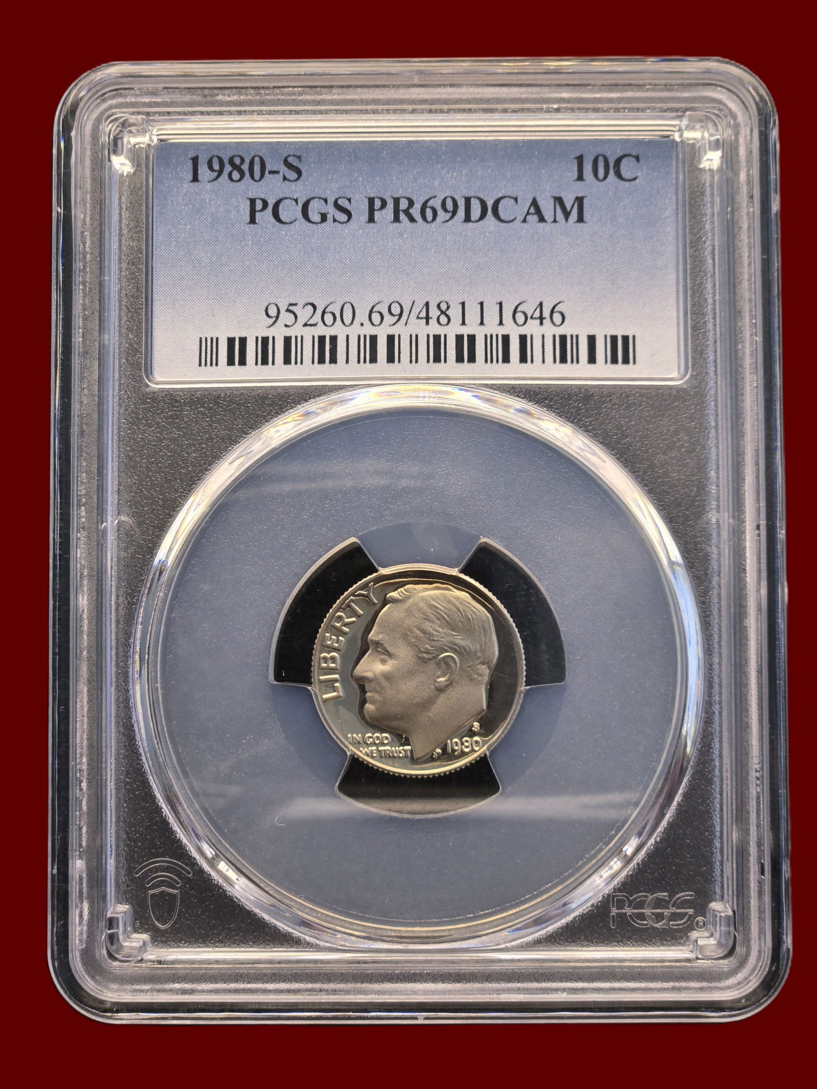 PCGS PR69DCAM 1980 S 10c Roosevelt Dime (1 of 2)