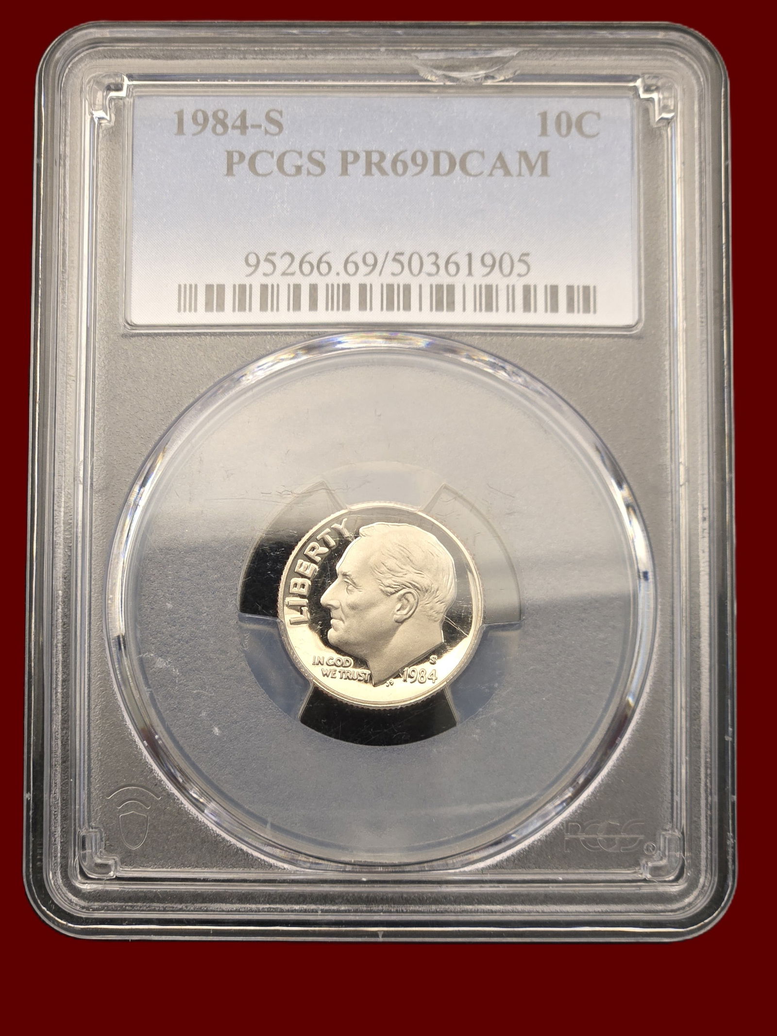 PCGS PR69DCAM 1984 S 10c Roosevelt Dime (1 of 2)