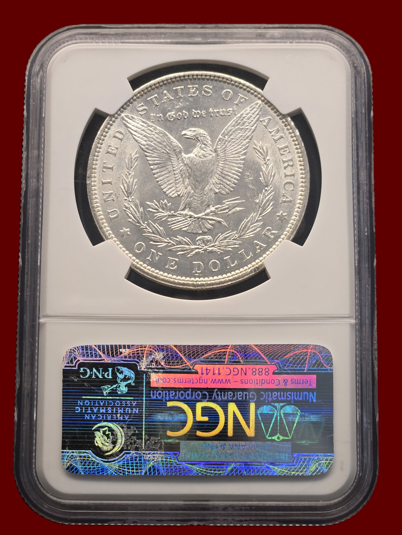 NGC MS61 1890 $1 Morgan Silver Dollar (1 of 3)