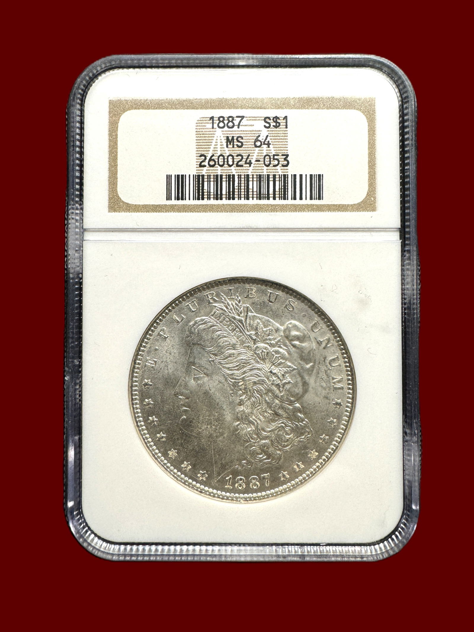 NGC MS64 1887 Morgan Silver Dollar (1 of 2)