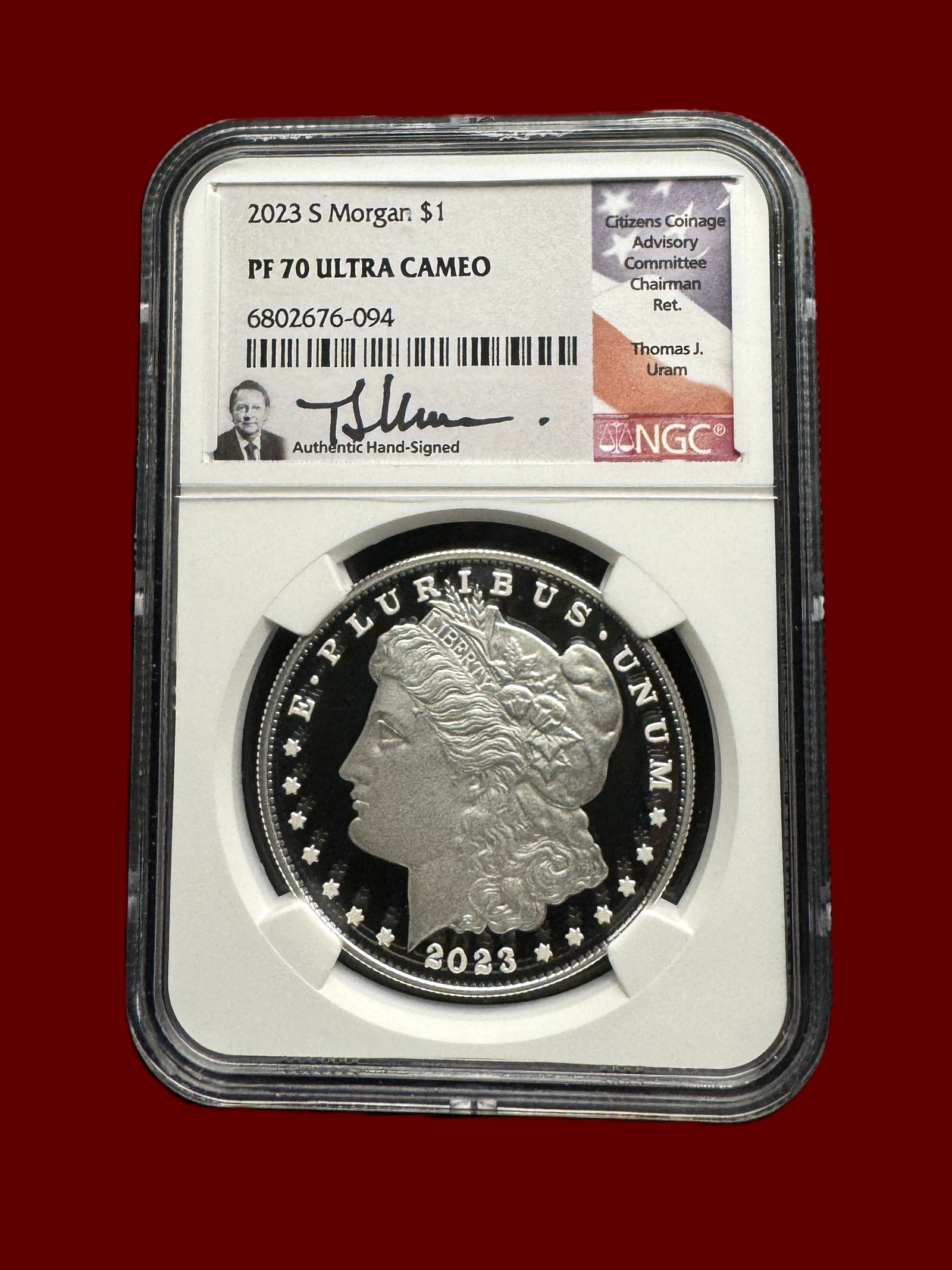 NGC PF70 Ultra Cameo 2023 S Morgan Silver Dollar (1 of 2)