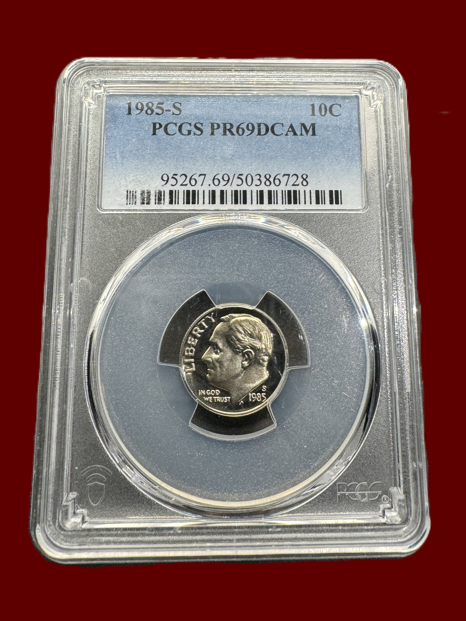PCGS PR69DCAM 1985 S 10c Roosevelt Dime Proof (1 of 2)