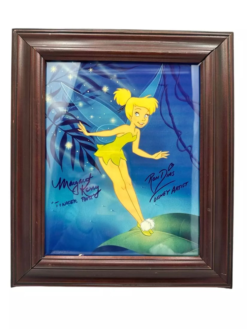 SIGNED Original Disney Tinker Bell Framed Signed Illustration Art (1 of 8)