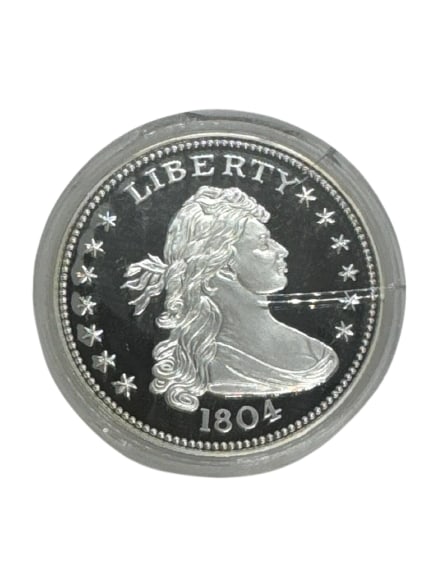 1804 United States Draped Bust Liberty Silver Dollar Coin Replica (1 of 5)