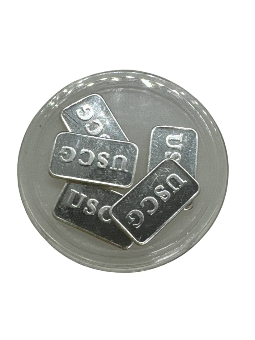 USCG 1 Gram 999 Pure Silver Bars Bullion Set (1 of 6)