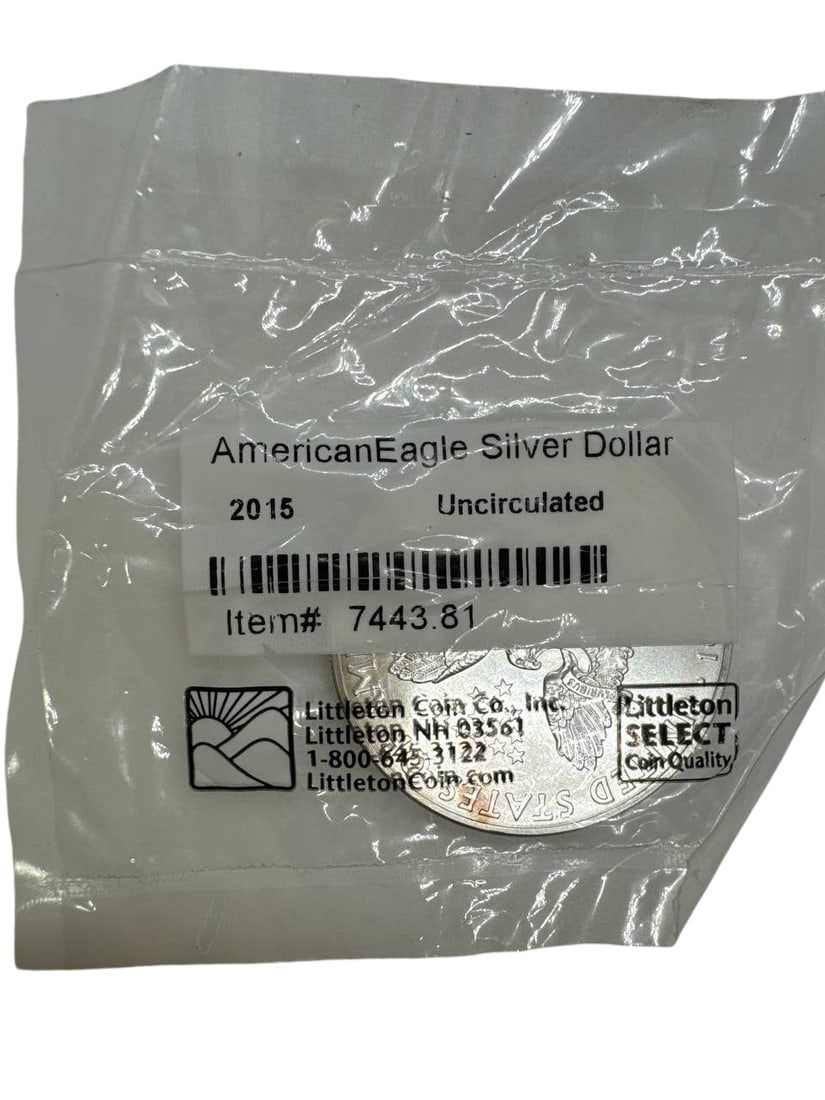 American Eagle 2015 Silver Dollar Uncirculated Coin Collectible Item (1 of 5)