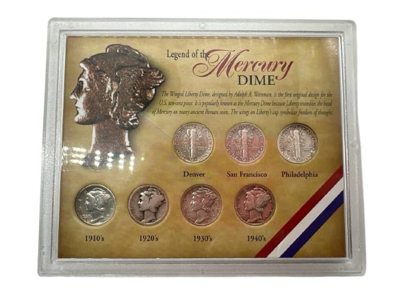 Legend Of The Mercury Dime Coin Collection 1916-1945 Denver San Francisco Philadelphia Set (1 of 12)