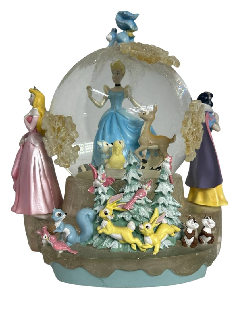 Disney Princess Snow Globe Cinderella Sleeping Beauty Snow White 7 in (1 of 10)