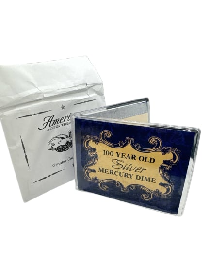 1916 Silver Mercury Dime American Coin Treasures Collection: The 1916 Silver Mercury Dime is a classic piece of American numismatic history, first minted over a century ago. This coin is crafted from .900 fine silver and marks the original debut of the iconic M