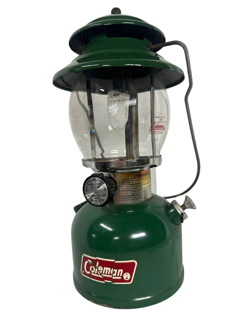 Vintage Coleman 200A700 Single Mantle Lantern Green 1970s Camping Gear (1 of 15)