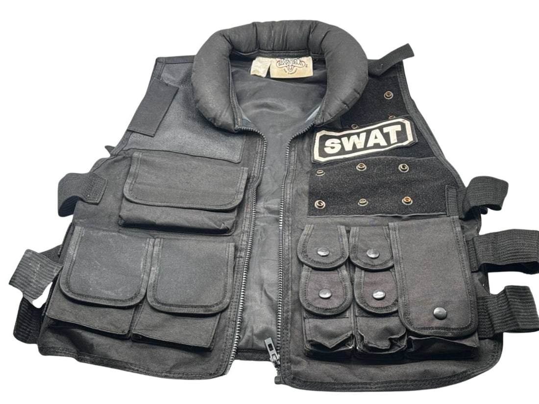 Jerry Beck Tactical SWAT Utility Vest Charades Black Gear 22x22 Inch (1 of 12)