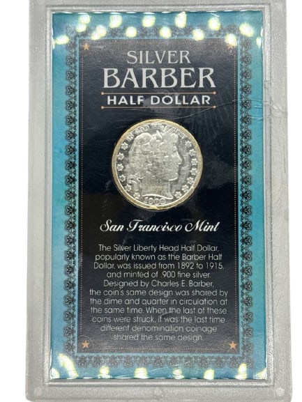 San Francisco Mint Barber Silver Half Dollar 1903 Authentic Coin (1 of 5)