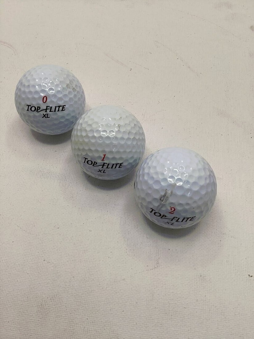 Top Flite XL Golf Balls Set Of Three Durable Golf Equipment: See pictures for details