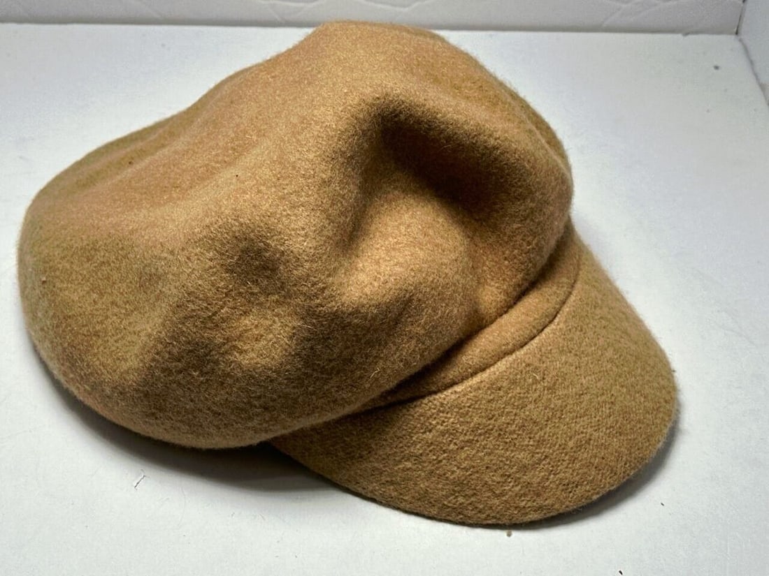 Unbranded Wool Newsboy Cap Classic Tan Style Hat Vintage Look (1 of 4)