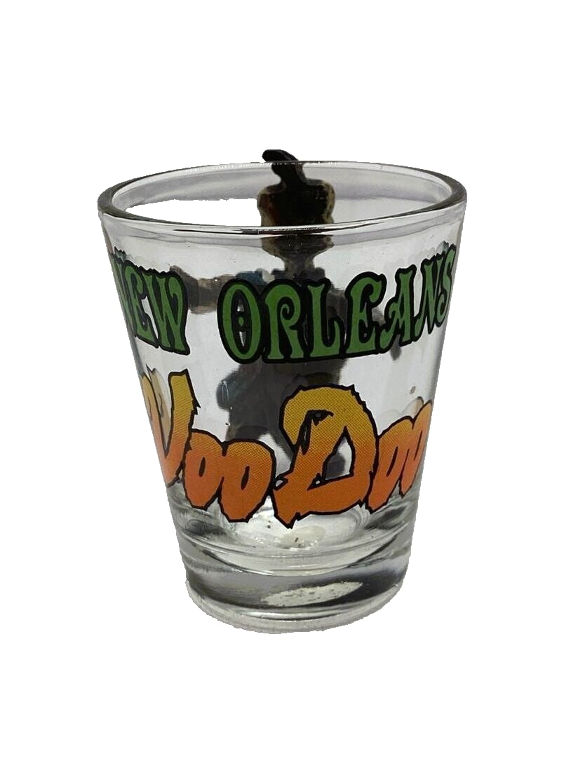 New Orleans Voodoo Shot Glass With Skeleton Decor Approximately 2 Inches Tall: See pictures for details