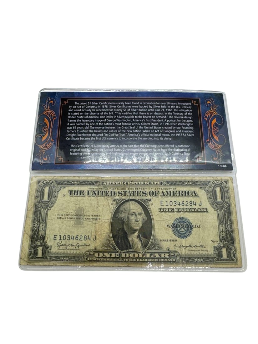 1935 H Series Silver Certificate Depression Era One Dollar Bill (1 of 11)